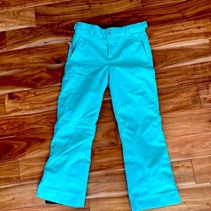 Spyder girls ski pants size 16, mint green